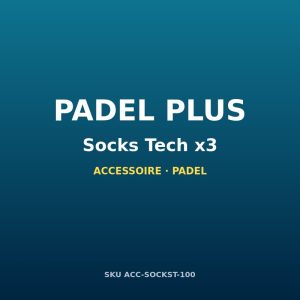 Chaussettes padel techniques (lot de 3 paires)